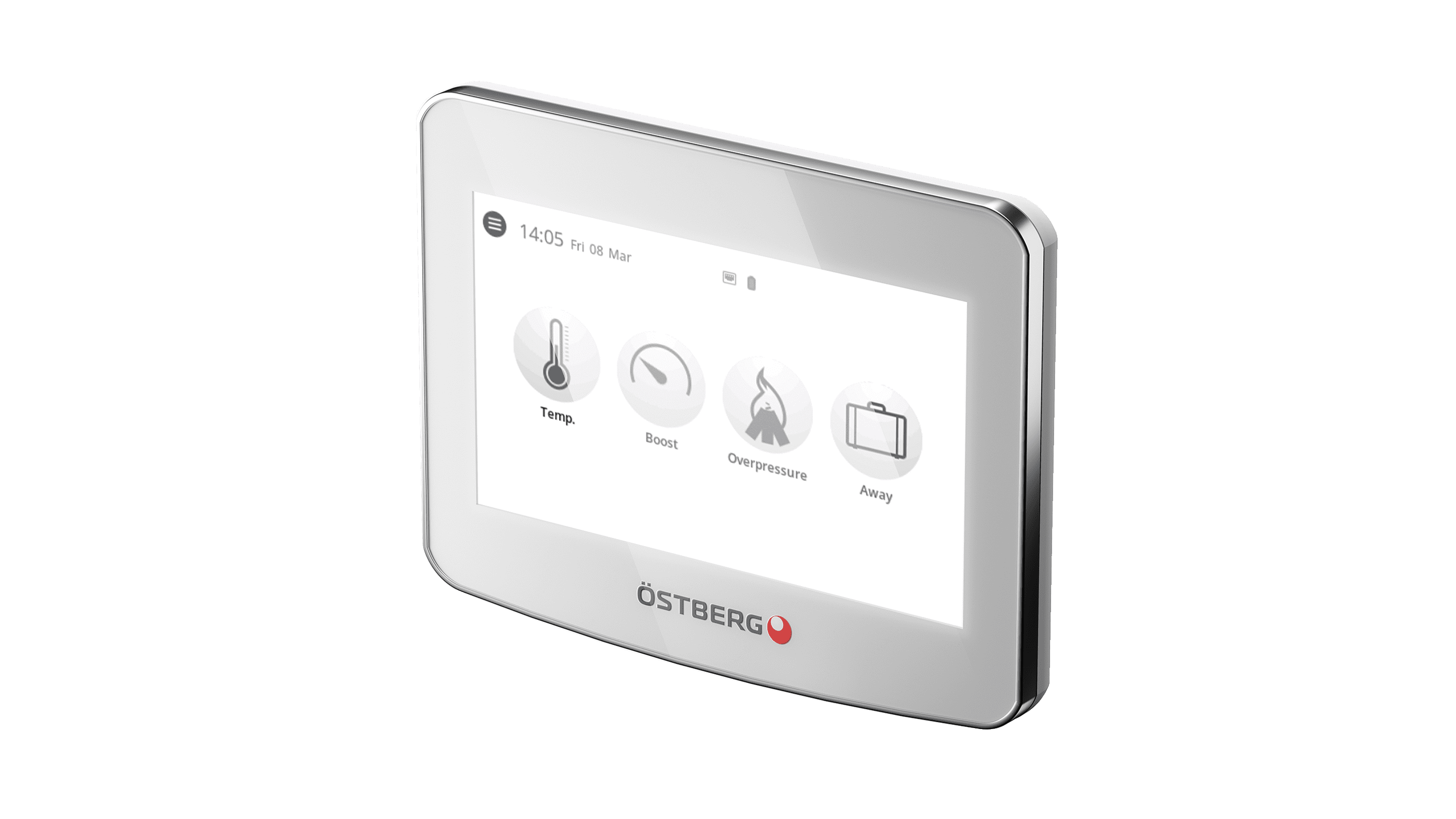 Östberg IQC Touch display inkl. antenn – officiell produktbild